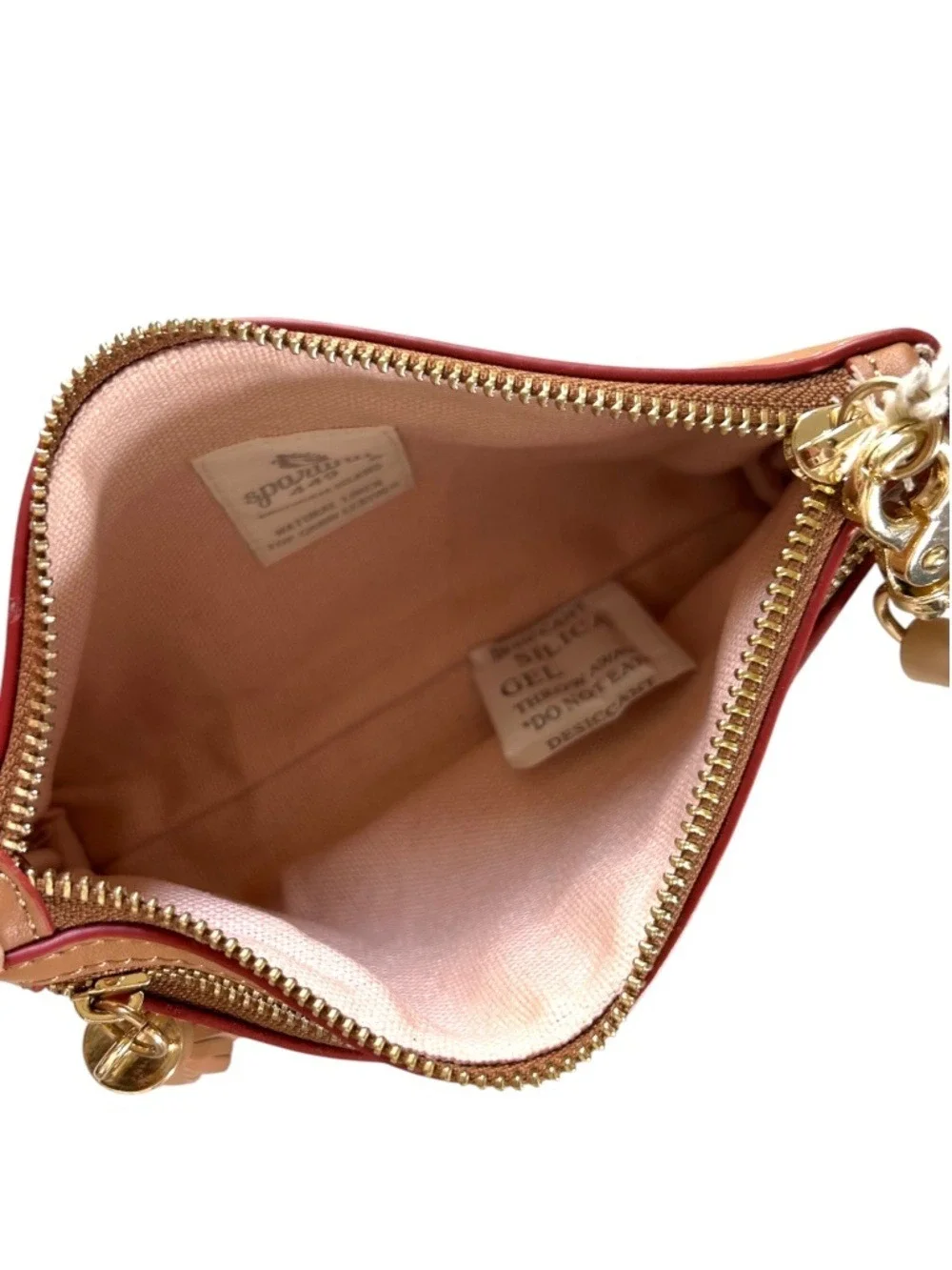 NWT Spartina 449 Wristlet Botanical Print Leather Strap